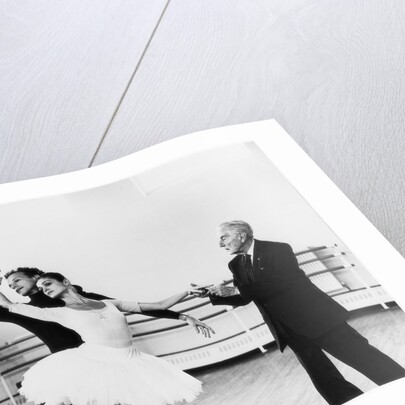 Maria Almeida and Anthony Dowell with Frederick Ashton rehearsing Cinderella by Anthony Crickmay