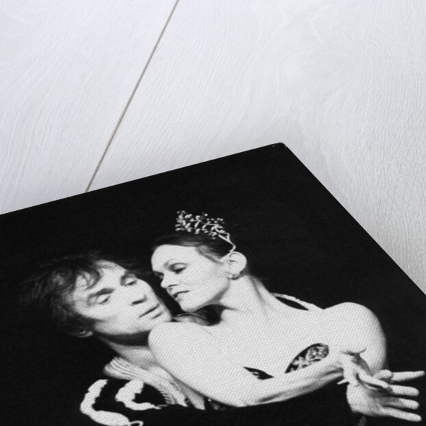 Rudolf Nureyev and Lesley Collier in Tchaikovsky's Swan Lake at the Royal Opera House by Anthony Crickmay