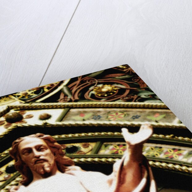 The Hereford Screen, detail of Jesus Christ by Stuart Cox