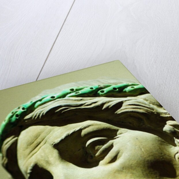Bust of Jesus Christ, detail of face by Stuart Cox