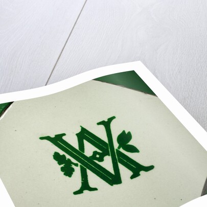 V&A logo on an interior wall of the Royal Toilets in the V&A Museum by Stuart Cox