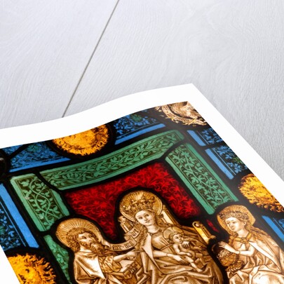 Panel showing the Virgin and Child, St by Stuart Cox