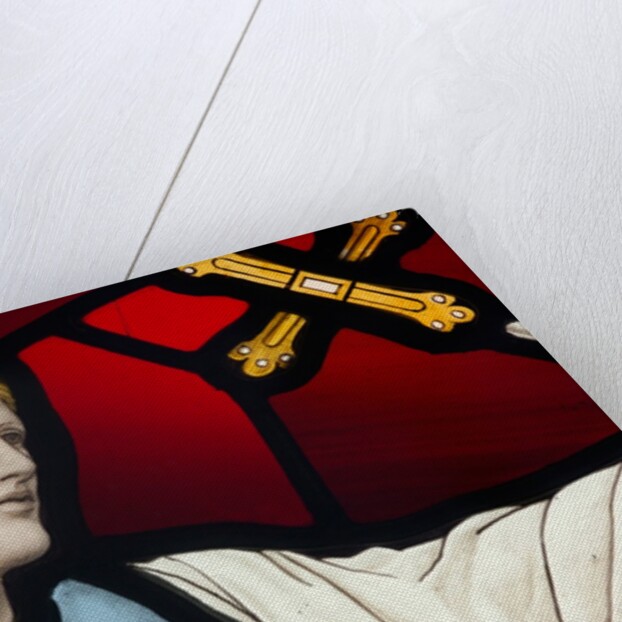 Reclining female bearing a cross by Stuart Cox