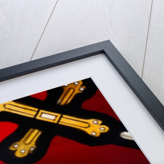 Reclining female bearing a cross by Stuart Cox