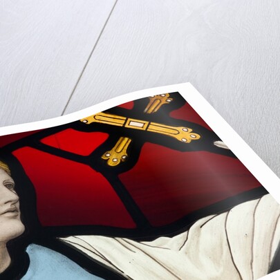 Reclining female bearing a cross by Stuart Cox