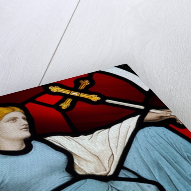 Reclining female bearing a cross by Stuart Cox
