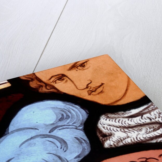 Panel depicting a young man by Stuart Cox