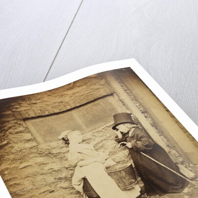 Two children dressed up as a maid and a gentleman by Lewis Carroll