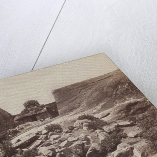 General view of rocks and monolith by Felice Beato