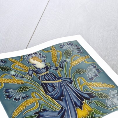Cornflower tile by Walter Crane