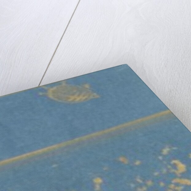 Oriental blue patterned strip by Unknown