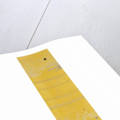 Oriental yellow patterned strip by Unknown