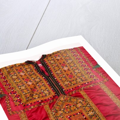 Brahui woman's robe, detail by Anonymous