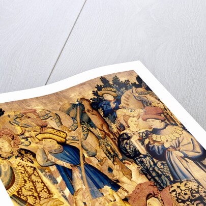 Devonshire Hunting Tapestry detail by Anonymous