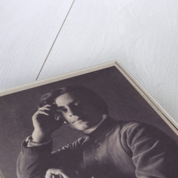 Kahlil Gibran with Book by Fred Holland Day