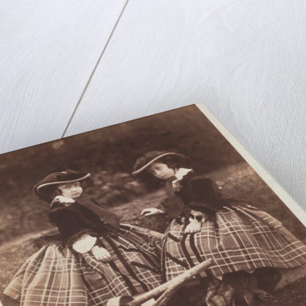 The young Princess Helena and the young Princess Louise by Roger Fenton