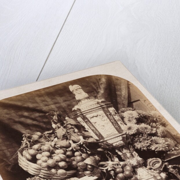 Still life with Parian vase and Chinese casket by Roger Fenton