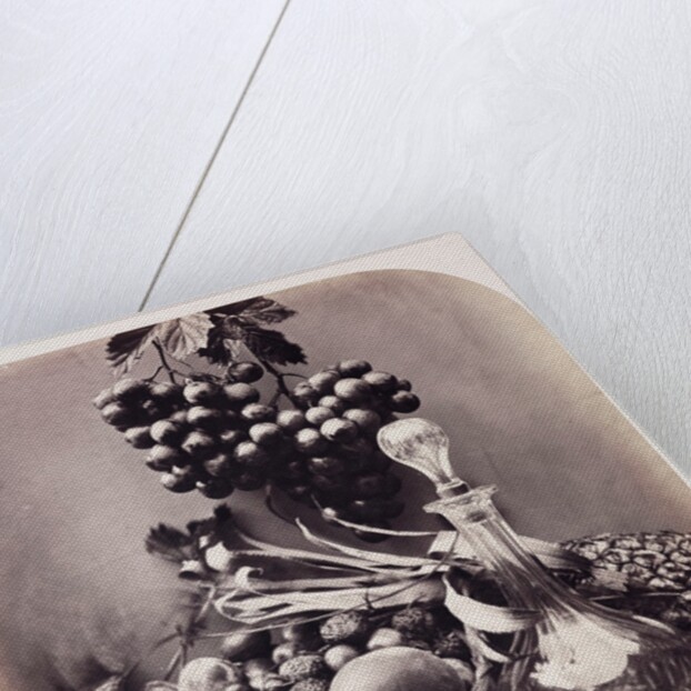 Decanter and fruit by Roger Fenton