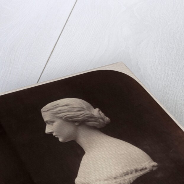 Marble female bust by Roger Fenton