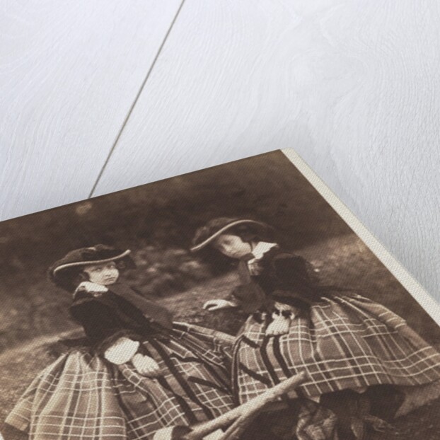 The young Princess Helena and the young Princess Louise by Roger Fenton