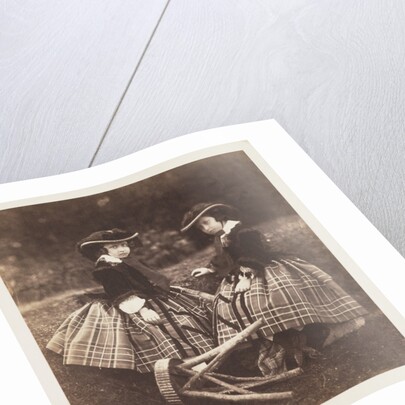 The young Princess Helena and the young Princess Louise by Roger Fenton