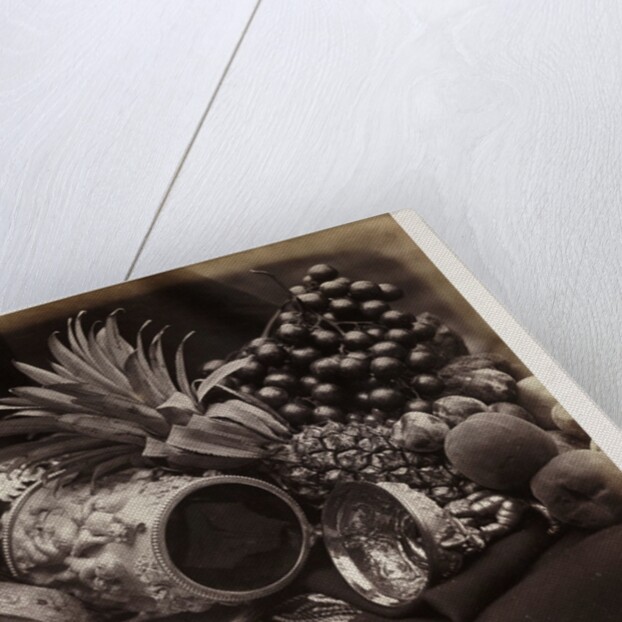 Still life with ivory tankard and fruit by Roger Fenton