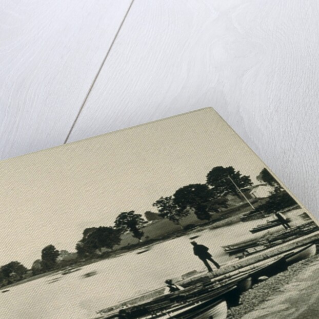 Boats on the shingle by Samuel Bourne