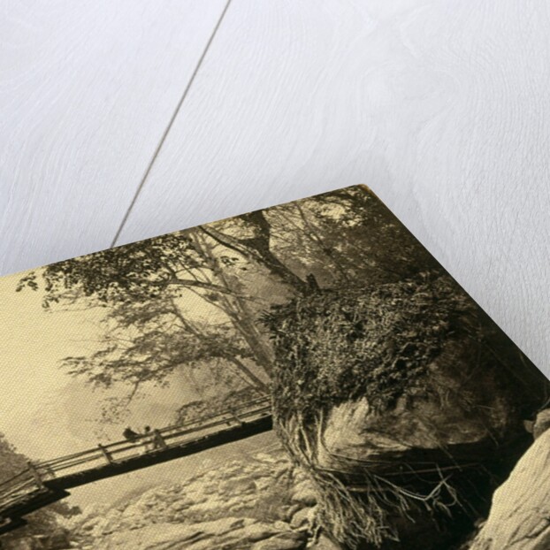 Bridge over Rungoo below Ging by Samuel Bourne