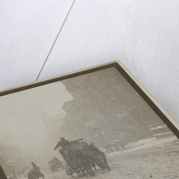 Street Scene with Snow by Anonymous