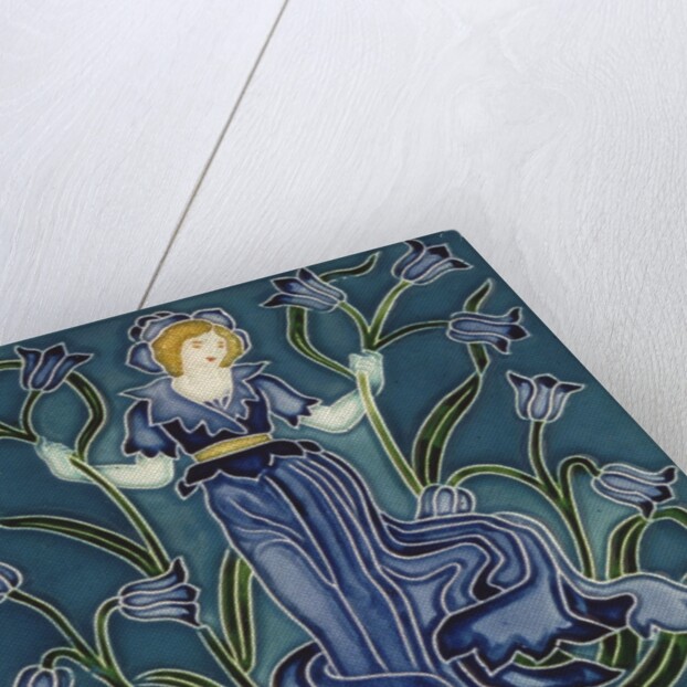 Blue-bell tile by Walter Crane