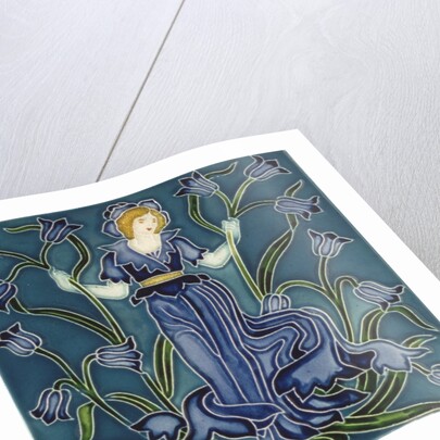 Blue-bell tile by Walter Crane