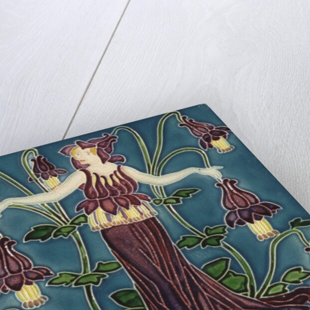 Columbine tile by Walter Crane