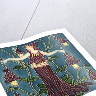 Columbine tile by Walter Crane