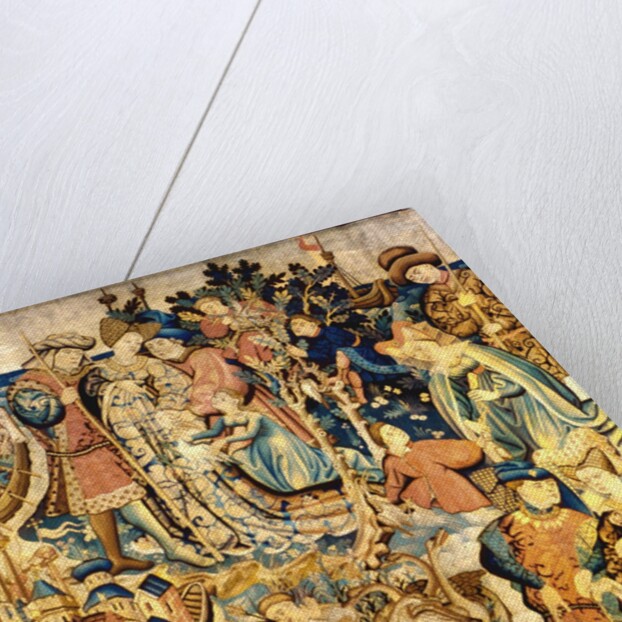 Devonshire Hunting Tapestry detail by Anonymous