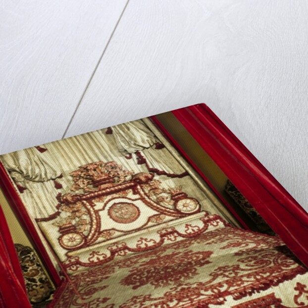 The Melville Bed, detail of headboard by Anonymous