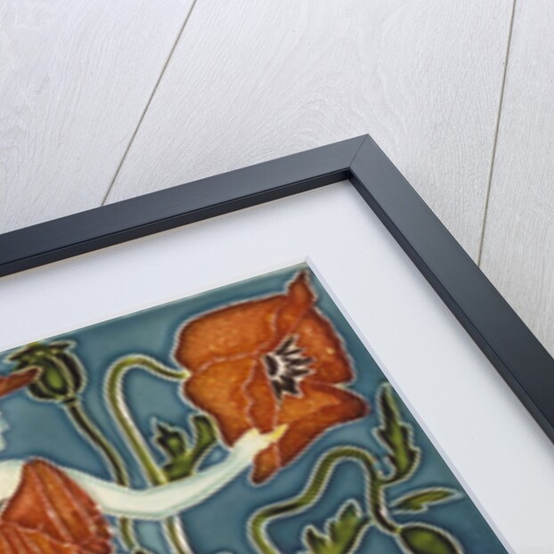 Poppy tile by Walter Crane