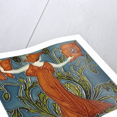 Poppy tile by Walter Crane