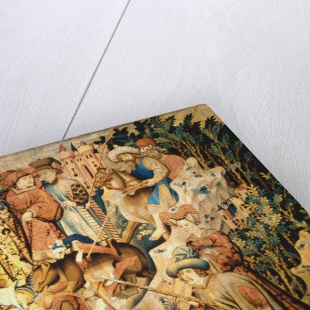 Devonshire Hunting Tapestry detail by Anonymous