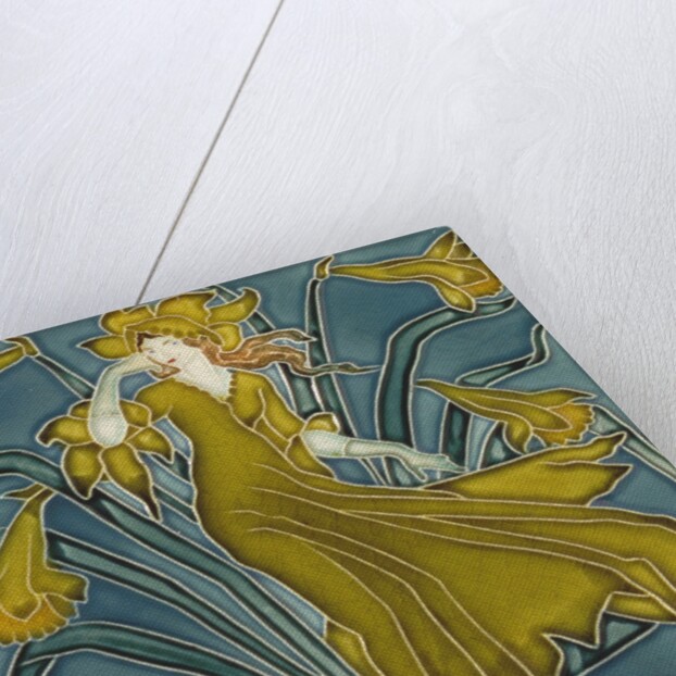 Daffodil tile by Walter Crane