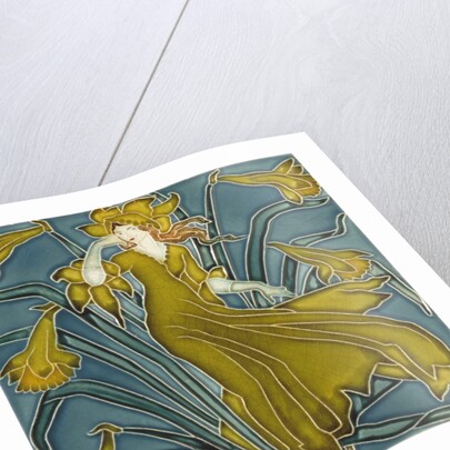 Daffodil tile by Walter Crane