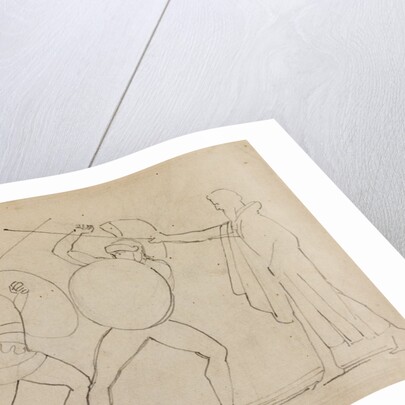 Hector and Ajax Separated by the Heralds by Flaxman