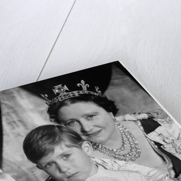 Queen Elizabeth, The Queen Mother, with Prince Charles by Cecil Beaton