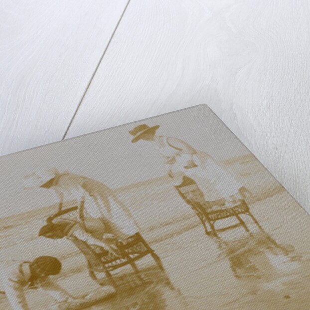 Women and Boys on Chairs in the Sea by Andrew Pitcairn-Knowles
