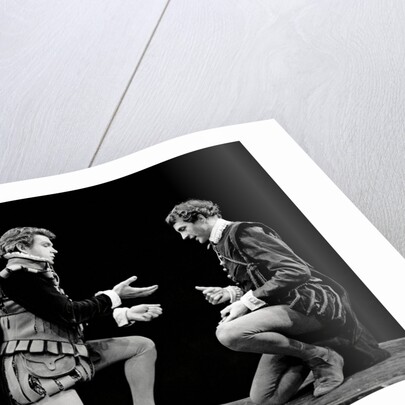 John Stride and Edward Petherbridge in Tom Stoppard's Rosencrantz and Guildenstern Are Dead at Old Vic Theatre by Anthony Crickmay