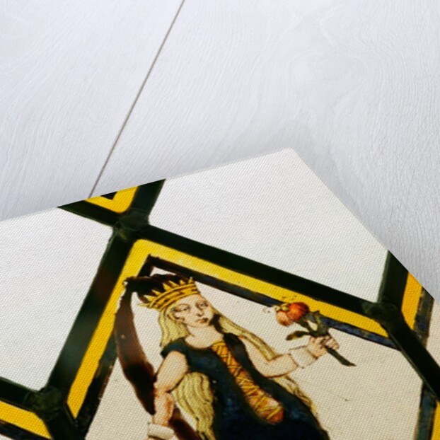 The Betley Window stained glass panel, detail of the Queen of May by Unknown