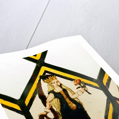 The Betley Window stained glass panel, detail of the Queen of May by Unknown