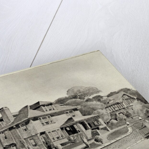 A Craftsman House depicting exterior with garden by unknown