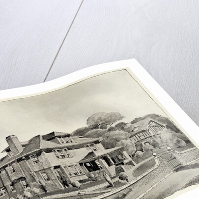 A Craftsman House depicting exterior with garden by unknown