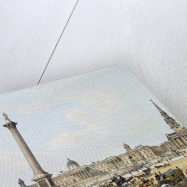 Trafalgar Square, The National Gallery & St.Martin's Church by E. Walker