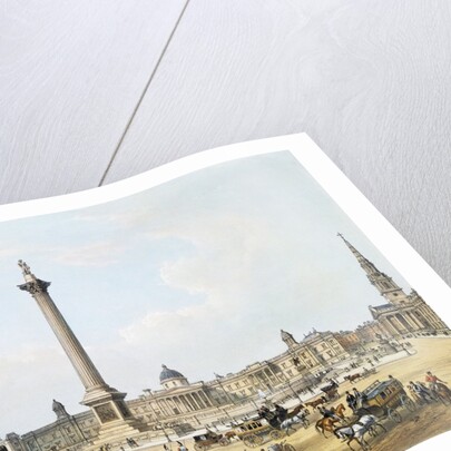 Trafalgar Square, The National Gallery & St.Martin's Church by E. Walker